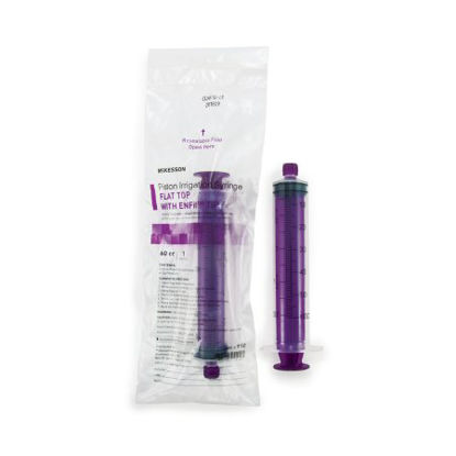 Picture of Enteral Feeding / Irrigation Syringe McKesson 60 mL Pole Bag Enfit Tip Without Safety910