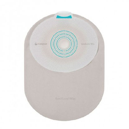 Picture of Filtered Ostomy Pouch SenSura® Mio One-Piece System Mini Length 5/8 to 1-3/4 Inch Stoma Closed End Flat, Trim To Fit10870