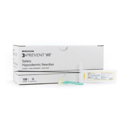 Picture of Hypodermic Needle McKesson Prevent® HT Hinged Safety Needle 20 Gauge 1 Inch Length102-N201S