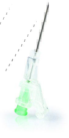 Picture of Hypodermic Needle McKesson Prevent SG Sliding Safety Needle 21 Gauge 1 Inch Length306615