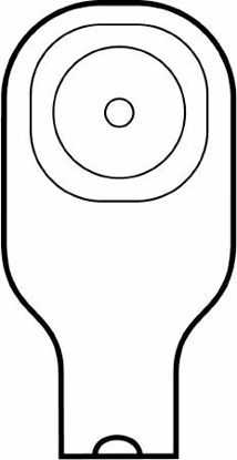 Picture of Colostomy Pouch Premier™ Flextend™ One-Piece System 9 Inch Length 1 Inch Stoma Drainable Flat, Pre-Cut8642