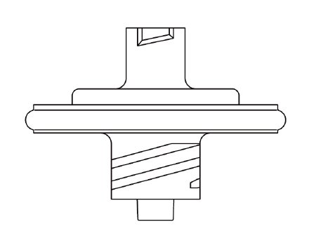 Picture of Disc Filter, Aspiration / Injection Supor® 0.2 micron, Fluid Retention is 0.3 mL, Proximal and Distal Luer Lock Connections, DEHP-free, Green415002
