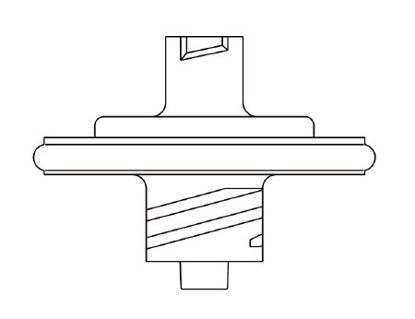 Picture of Disc Filter, Aspiration / Injection Supor® 0.2 micron, Fluid Retention is 0.3 mL, Proximal and Distal Luer Lock Connections, DEHP-free, Green415002