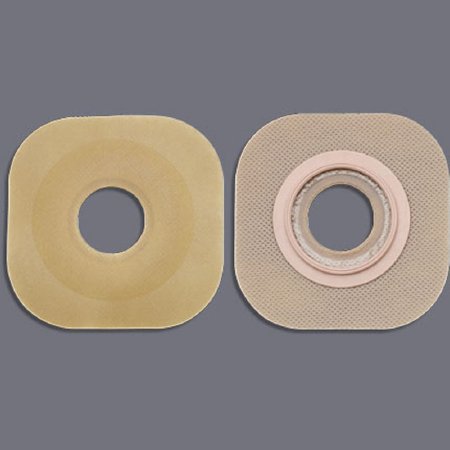 Picture of Ostomy Barrier New Image™ Flextend™ Pre-Cut, Extended Wear Without Tape 57 mm Flange Red Code System Hydrocolloid 1-3/8 Inch Opening16107