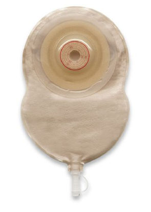 Picture of Urostomy Pouch Esteem® + Flex One-Piece System 7-1/2 Inch Length 3/8 to 1-11/16 Inch Stoma Drainable Convex V1, Pre-Cut421623
