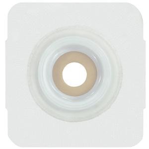 Picture of Ostomy Barrier Securi-T® Pre-Cut, Extended Wear Adhesive Tape Collar 1-3/8 Inch Flange 2-1/4 Inch Opening 5 X 5 Inch7835214