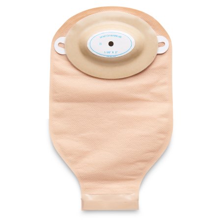 Picture of Post-Op Ostomy Pouch Nu-Flex™ Nu-Comfort™ Two-Piece System 1-1/8 to 2 Inch Stoma Drainable Oval B, Convex, Trim To Fit40-7244-C