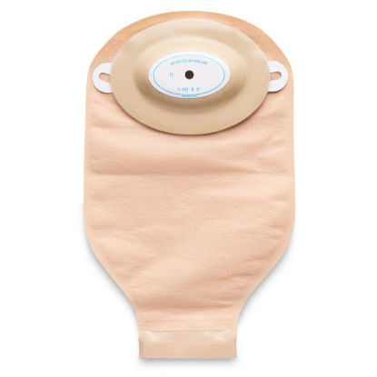 Picture of Post-Op Ostomy Pouch Nu-Flex™ Nu-Comfort™ Two-Piece System 1-1/8 to 2 Inch Stoma Drainable Oval B, Convex, Trim To Fit40-7244-C