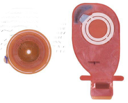 Picture of Ostomy Barrier Assura® AC Easiflex® Trim to Fit, Standard Wear Adhesive Coupling 50 mm Flange Red Code System 3/8 to 2 Inch Opening14302