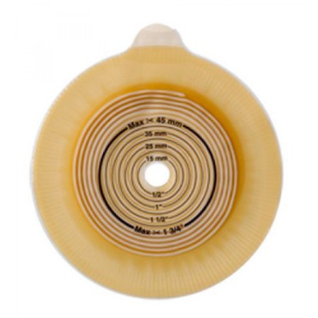 Picture of Ostomy Barrier Assura® Trim to Fit, Extended Wear Pectin Based Adhesive 60 mm Flange Blue Code System 5/8 to 1-3/4 Inch Opening12719