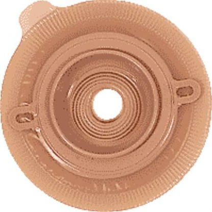 Picture of Ostomy Barrier Assura® Trim to Fit, Standard Wear Pectin Based Adhesive 50 mm Flange Red Code System Synthetic Resin 3/4 to 1-1/4 Inch Opening12716