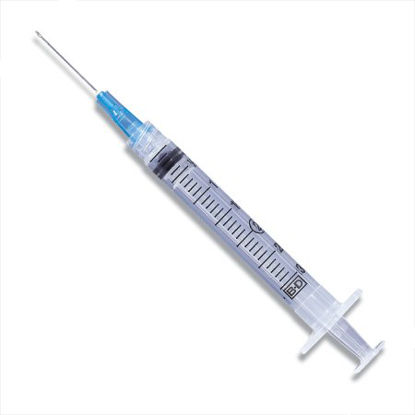 Picture of Syringe with Hypodermic Needle PrecisionGlide™ 3 mL 20 Gauge 1 Inch Detachable Needle Without Safety309578