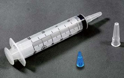 Picture of Enteral Feeding / Irrigation Syringe AMSure® 60 mL Poly Pouch Catheter Tip Without SafetyAS115