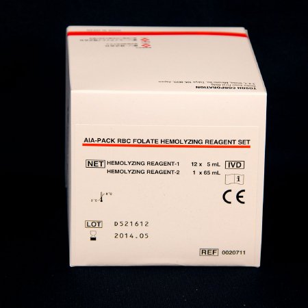 Picture of Reagent AIA-Pack® Immunodiagnostic Assay RBC Folate For Tosoh Automated Immunoassay Analyzers HR-1-12 X 5, HR-2-1 X 65 mL020711