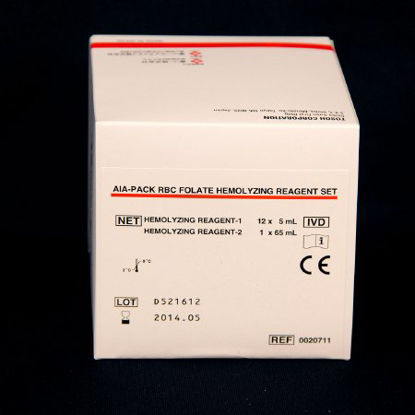 Picture of Reagent AIA-Pack® Immunodiagnostic Assay RBC Folate For Tosoh Automated Immunoassay Analyzers HR-1-12 X 5, HR-2-1 X 65 mL020711