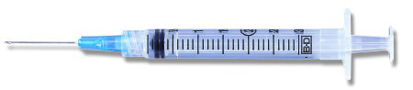 Picture of Syringe with Hypodermic Needle PrecisionGlide™ 3 mL 23 Gauge 1 Inch Detachable Needle Without Safety309571