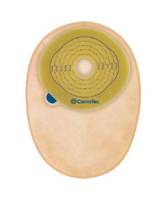 Picture of Filtered Ostomy Pouch Esteem® + One-Piece System 8 Inch Length 1 Inch Stoma Closed End Pre-Cut416704