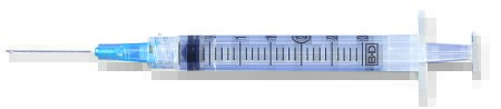 Picture of Syringe with Hypodermic Needle PrecisionGlide™ 3 mL 25 Gauge 1-1/2 Inch Detachable Needle Without Safety309582