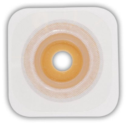Picture of Ostomy Barrier Esteem synergy® Stomahesive® Mold to Fit, Standard Wear Adhesive Tape Borders Universal System Hydrocolloid 33 to 45 mm Opening Large411659