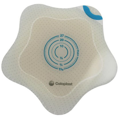 Picture of Ostomy Barrier SenSura® Mio Kids Trim to Fit, Standard Wear Adhesive Coupling Without Flange Purple Code System 0 to 1-1/16 Inch Opening18735