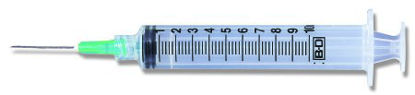 Picture of Syringe with Hypodermic Needle PrecisionGlide™ 10 mL 21 Gauge 1 Inch Detachable Needle Without Safety309642