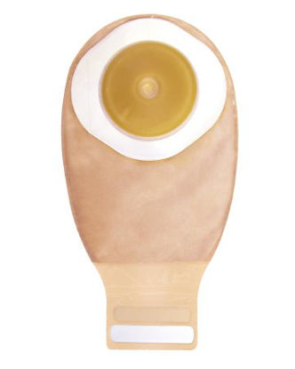 Picture of Filtered Ostomy Pouch Esteem® + One-Piece System 12 Inch Length 1-1/8 Inch Stoma Drainable Convex, Pre-Cut416745