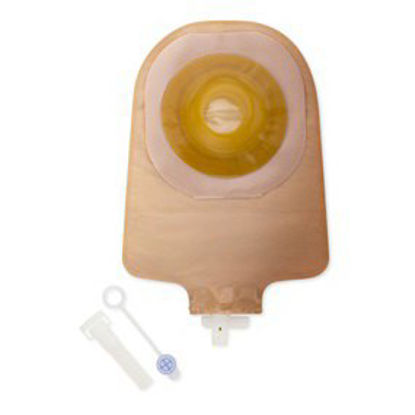 Picture of Urostomy Pouch Premier™ One-Piece System 9 Inch Length 1-1/2 Inch Stoma Drainable Convex, Pre-Cut8498