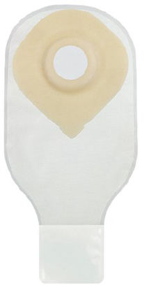Picture of Ostomy Pouch Securi-T USA One-Piece System 12 Inch Length 1-1/4 Inch Stoma Drainable Convex, Pre-Cut7612328