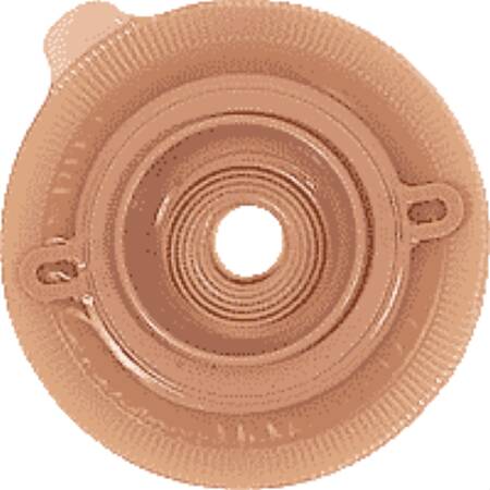 Picture of Ostomy Barrier Assura® Pre-Cut, Standard Wear Pectin Based Adhesive 50 mm Flange Red Code System Synthetic Resin 1-1/4 Inch Opening12706