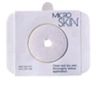 Picture of Colostomy Washer MicroSkin® Pre-Cut, Standard Wear Adhesive without Tape Without Flange Universal System Polyurethane Polymer Film 1-3/8 Inch Opening 1 mm Thin58035