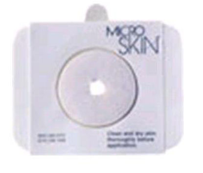 Picture of Colostomy Washer MicroSkin® Pre-Cut, Standard Wear Adhesive without Tape Without Flange Universal System Polyurethane Polymer Film 1-3/8 Inch Opening 1 mm Thin58035
