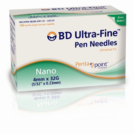 Picture of Insulin Pen Needle Ultra-Fine™ 32 Gauge 1/8 Inch Length Without Safety320122