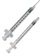 Picture of Tuberculin Syringe Exel™ 1 mL Individual Pack Luer Lock Tip Without Safety26049