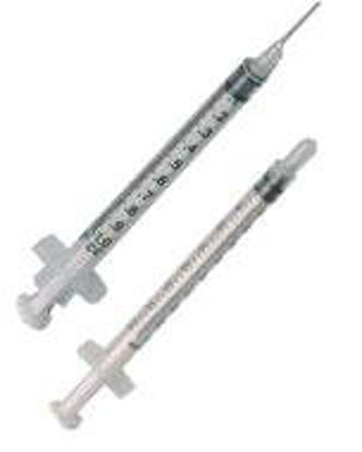 Picture of Tuberculin Syringe Exel™ 1 mL Individual Pack Luer Lock Tip Without Safety26049