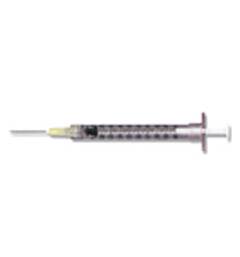 Picture of Syringe with Hypodermic Needle PrecisionGlide™ 1 mL 20 Gauge 1 Inch Detachable Needle Without Safety309637