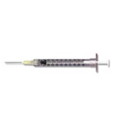 Picture of Syringe with Hypodermic Needle PrecisionGlide™ 1 mL 20 Gauge 1 Inch Detachable Needle Without Safety309637
