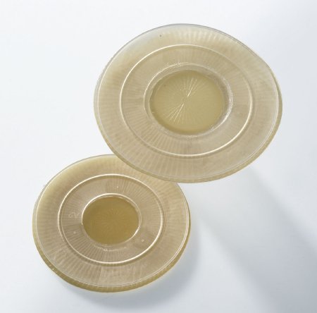 Picture of Pediatric Ostomy Barrier Assura® AC Trim to Fit, Standard Wear 27 mm Flange Purple Code System 0 to 1 Inch Opening14308