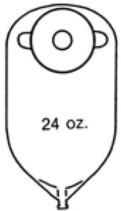 Picture of Urinary Pouch 11 Inch Length 3/4 Inch Stoma Round8256
