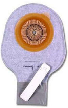 Picture of Colostomy Pouch Assura® One-Piece System 8-1/2 Inch Length 1/2 to 1-1/2 Inch Stoma Drainable Flat, Trim To Fit2115