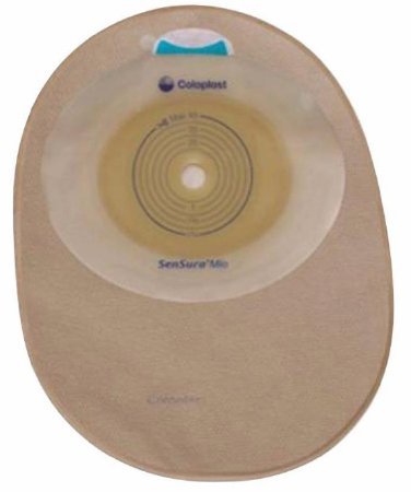 Picture of Filtered Ostomy Pouch SenSura® Mio One-Piece System 7 Inch Length, Midi 1-3/8 Inch Stoma Closed End Flat, Pre-Cut10824
