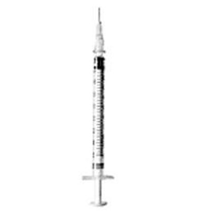 Picture of Allergy Syringe with Needle PrecisionGlide™ 1 mL 28 Gauge 1/2 Inch Attached Needle Without Safety305500