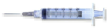 Picture of Syringe with Hypodermic Needle PrecisionGlide™ 5 mL 22 Gauge 1 Inch Detachable Needle Without Safety309630
