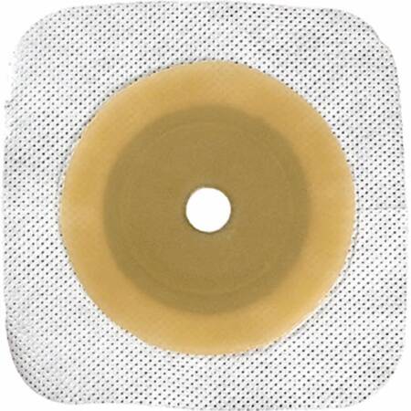 Picture of Ostomy Barrier Esteem synergy® Pre-Cut, Standard Wear Stomahesive® White Tape Small Flange Esteem Synergy™ System Hydrocolloid 1 Inch Opening 4 X 4 Inch405476