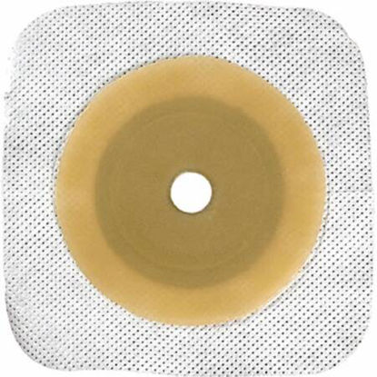 Picture of Ostomy Barrier Esteem synergy® Pre-Cut, Standard Wear Stomahesive® White Tape Small Flange Esteem Synergy™ System Hydrocolloid 1 Inch Opening 4 X 4 Inch405476