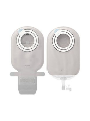 Picture of Filtered Ostomy Pouch SenSura® Mio Kids Flex Two-Piece System 6-1/8 Inch Length, Mini 27 mm Stoma Drainable Star Shaped, Pre-Cut18721