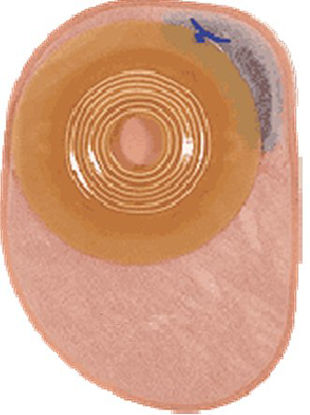 Picture of Colostomy Pouch Assura® One-Piece System 7 Inch Length 1-1/4 Inch Stoma Closed End Convex, Pre-Cut14454