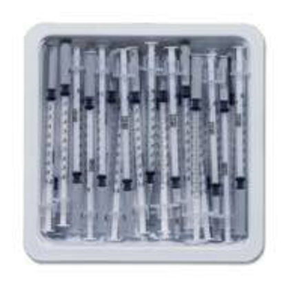 Picture of Allergy Tray PrecisionGlide™ 1 mL 26 Gauge 1/2 Inch Attached Needle Without Safety305537