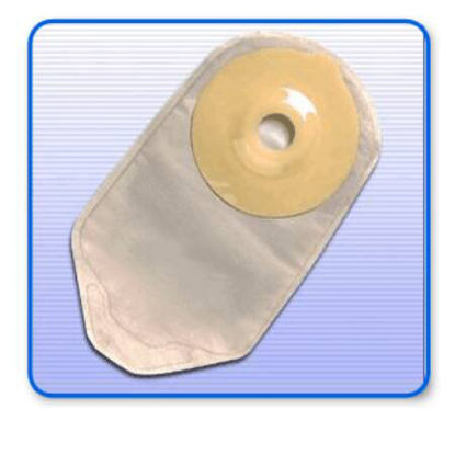 Picture of Urostomy Pouch Securi-T™ One-Piece System 10 Inch Length 1-1/8 Inch Stoma Drainable Convex, Pre-Cut7610298