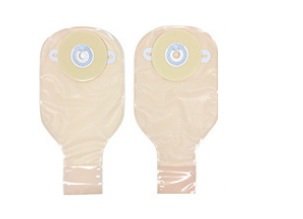Picture of Ostomy Pouch Nu-Flex™ Two-Piece System 11 Inch Length 1-3/16 to 2-1/4 Inch Stoma Drainable Convex, Trim to Fit7554-C