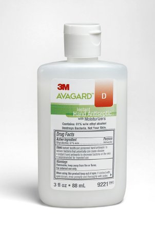 Picture of Hand Sanitizer 3M™ Avagard™ D 3 oz. Ethyl Alcohol Gel Bottle9221